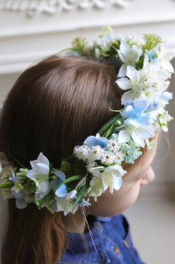 Meliana, komunijny wianek na głowę, rozmiar uniwersalny 