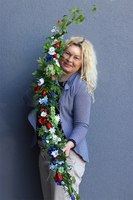 Mazowsze, delikatna girlanda kwiatowa