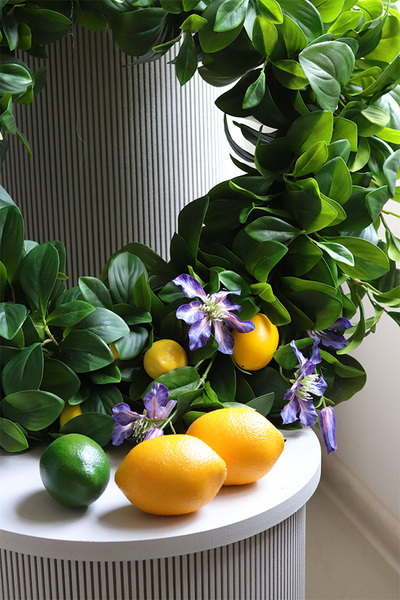 Mamma Mia zielony wianek na drzwi z owocami