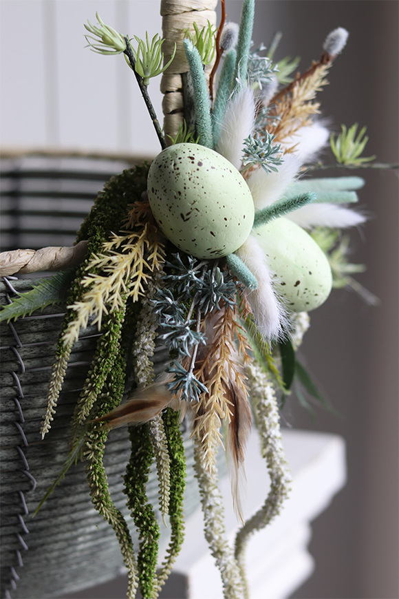 Grande Easter, dwustronnie dekorowany koszyczek wielkanocny