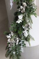 Laluna, zielona girlanda na kominek