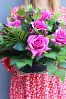 Różany Ogród, kompozycja nagrobna w misie