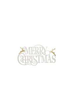 Merry Christmas B, świąteczna dekoracja ścienna szyld, wym.44x79.5cm