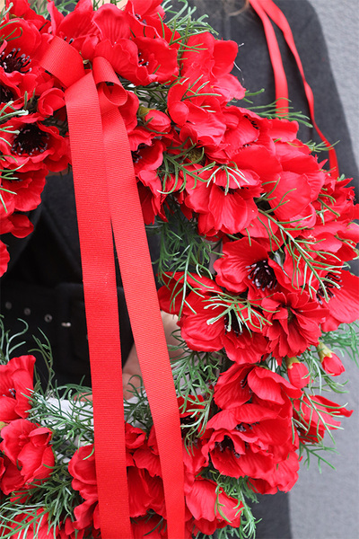 Makowy 2, dekoracyjny wianek