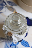 Cottage Glass Bunny szklany pojemnik z pokrywką