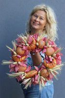 Pieczywo 2, wianek dekoracyjny do powieszenia