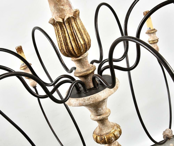 Vintage Żyrandol 6, wym.140x140x90cm