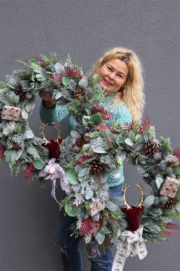 Norwegia 2, stroik, wianek ozdobny / stroik dekoracyjny, śr.54cm