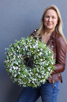 Wielkanocne Nastroje, wielkanocny wianek z jajkami