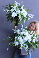 Balerio, komplet dekoracji nagrobnych, kompozycja + bukiet