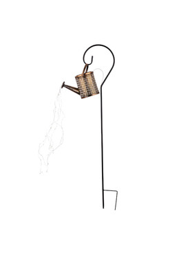 Konewka D, metalowa dekoracja ogrodowa LED, wys.86cm