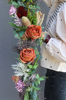 Boho Degota, stylowa girlanda ze sztucznych kwiatów, dł.210cm