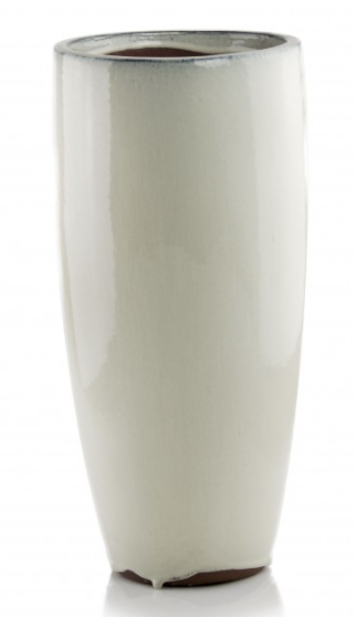 Armand, donica / osłonka ceramiczna cygaro, kolor krem, wym.70x31cm