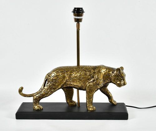 Deluxe Gold, lampa lampart stołowa, wym.49x15x36cm
