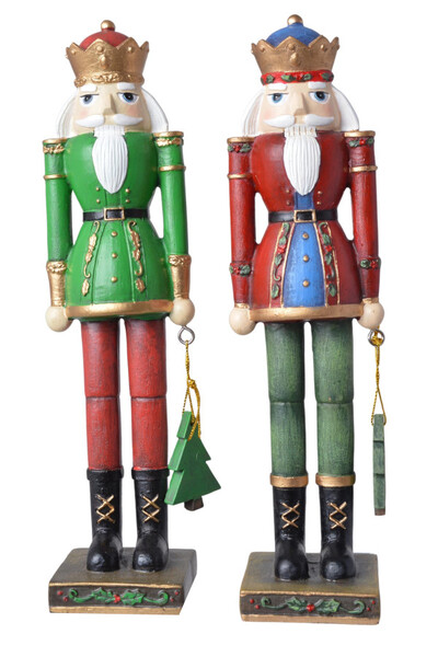 Nutcracker Duo, figurki dziadek do orzechów, kpl.2szt, wys.21cm
