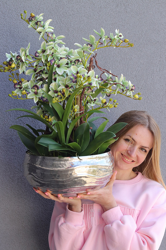 Mint Deluxe, gumowy storczyk w ozdobnej misie