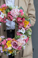 Neretta, kwiatowy wianek na drzwi