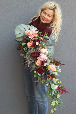 Benjamin, elegancka girlanda nagrobna, dł.90cm