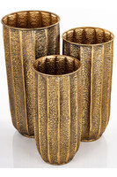 komplet 3 - ech metalowych osłonek, Goldeneo, F, wym.90/80/71cm