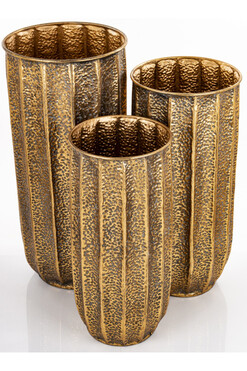 komplet 3 - ech metalowych osłonek, Goldeneo, F, wym.90/80/71cm