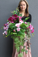 Greta, kwiatowa kompozycja wisząca