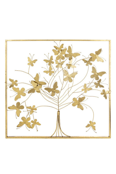 Motyle Drzewo, metalowy obraz dekoracja ścienna