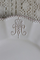 Madame, talerz obiadowy, kremowy