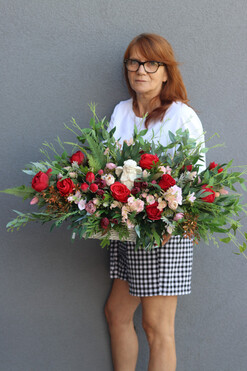 Angelo Reddino Premium 2, dekoracja nagrobna z aniołem, wym.37x62cm 