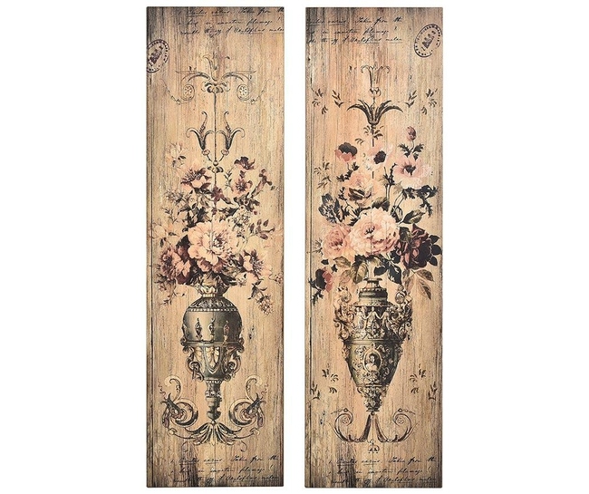 vintage obraz Barok Róże 1, wym.34.2x3x120.2cm