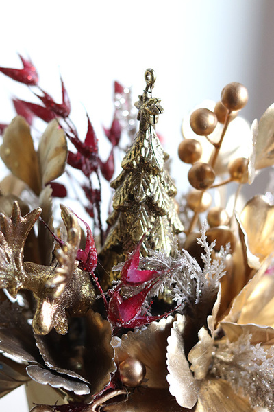 OD RĘKI Złoto Zimy, dekoracja świąteczna, wys.24cm