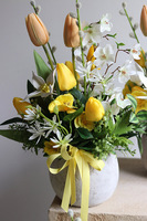 Ach Wiosna, stroik wiosenny z tulipanami