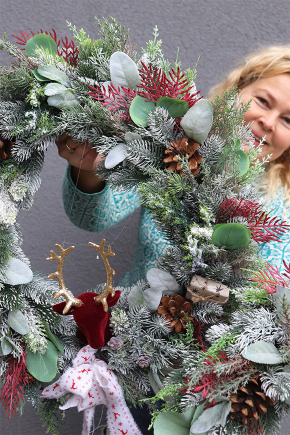 Norwegia 2, stroik, wianek ozdobny / stroik dekoracyjny, śr.54cm