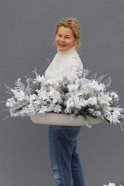 Moko Winter, elegancka kompozycja zimowa, wym.42x80cm