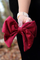 Velvet Papillon, welurowa kokarda pluszowa XL	