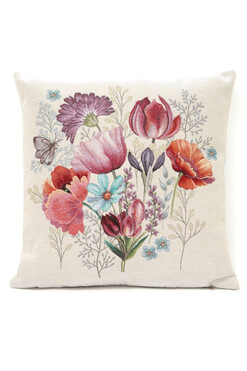 Spring Flowers, wielkanocna poszewka gobelinowa dwustronna, 45x45cm