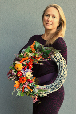 Suzana, jesienny wianek z owocami, śr.40cm  
