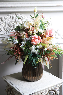 Jesień jest Piękna 2, kompozycja kwiatowa w wazonie, wys.54cm