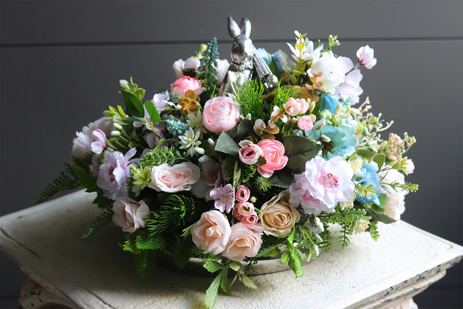 Zajączek na Łące, stroik wielkanocny