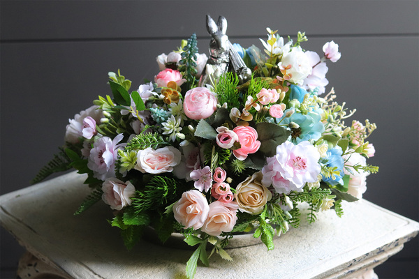 Zajączek na Łące, stroik wielkanocny