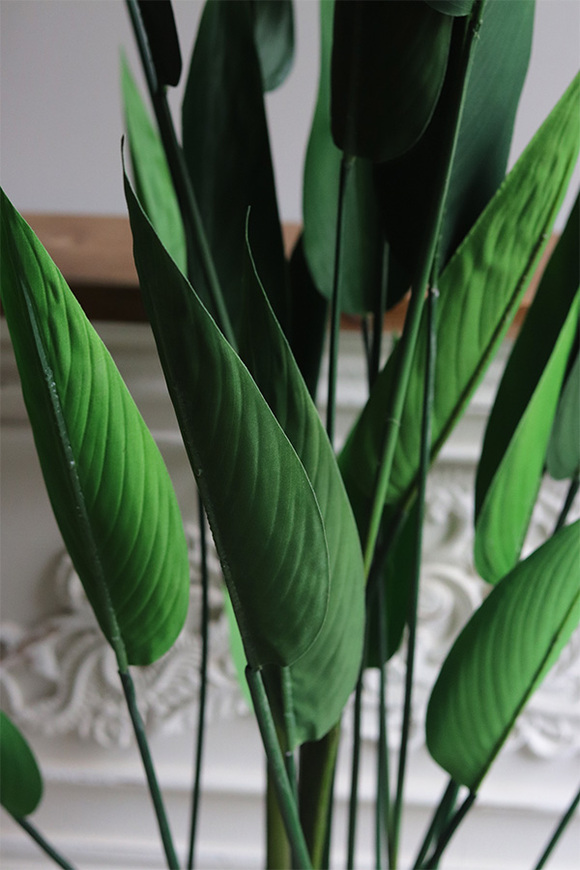 Strelicja White Moment, sztuczna roślina w doniczce