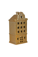 Glamour XMAS, domek ceramiczny lampion LED