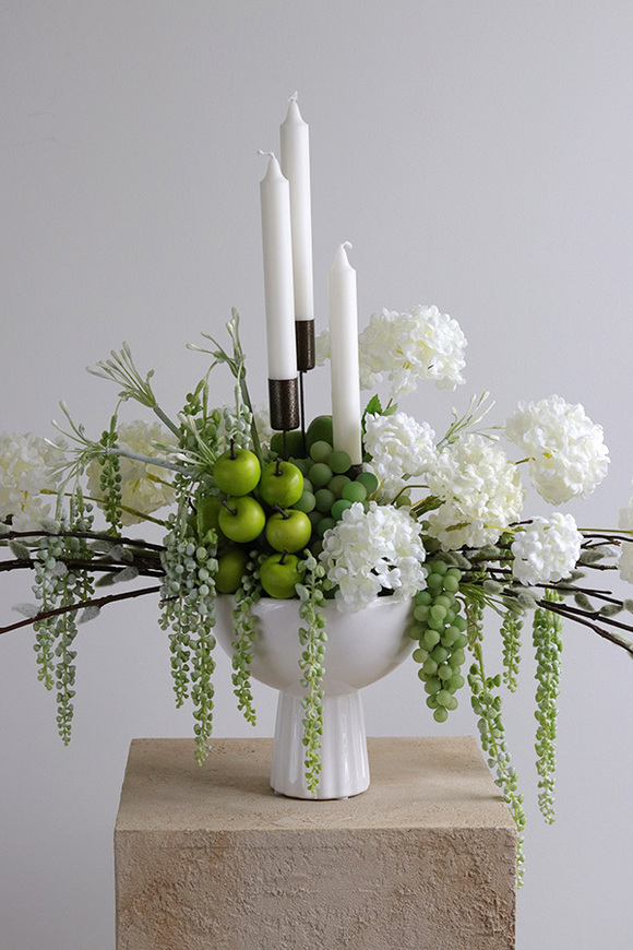 Candle Flowers, wiosenna kompozycja w pucharze