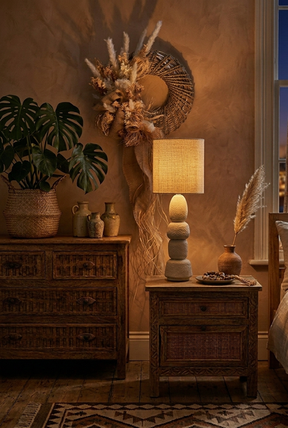 Boho House A, ceramiczna lampa stołowa