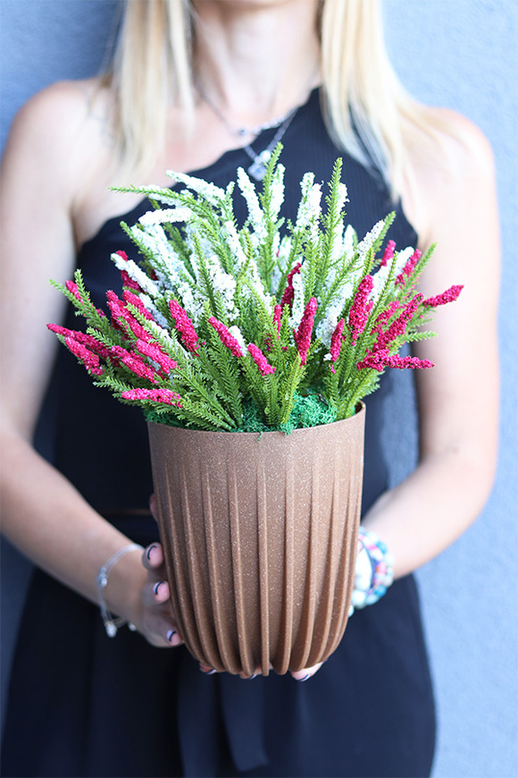 Wrzosowiska nr 2, jesienna kompozycja z wrzosów, wys.30cm