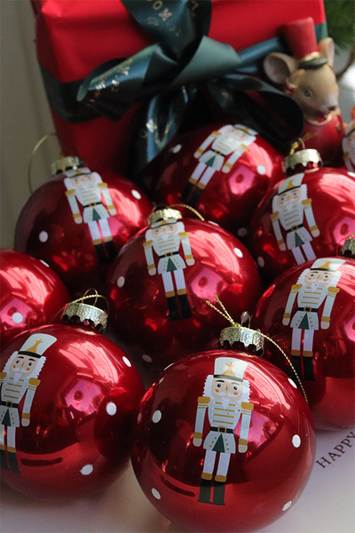 Classic XMAS, szklane bombki w pudełku