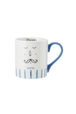 Monsieur Mikasa, porcelanowy kubek, poj.280ml