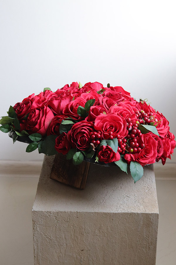 Czerwone Serce Volcan 2, dekoracja nagrobna serce