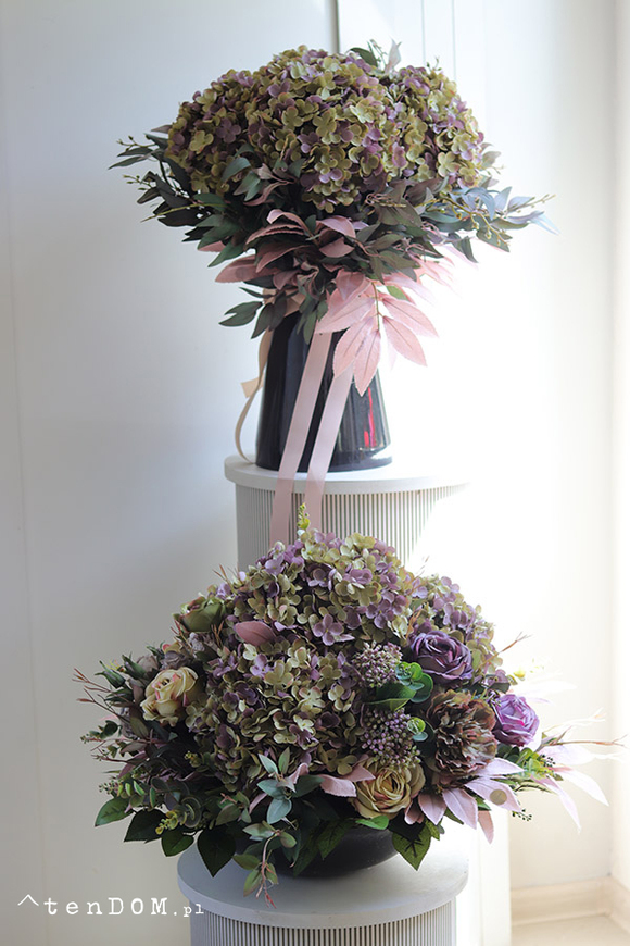 Mortario Hydrangea, kompozycja nagrobna w misie