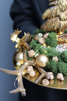 Złoty Dzień, świąteczny stroik na stół LED