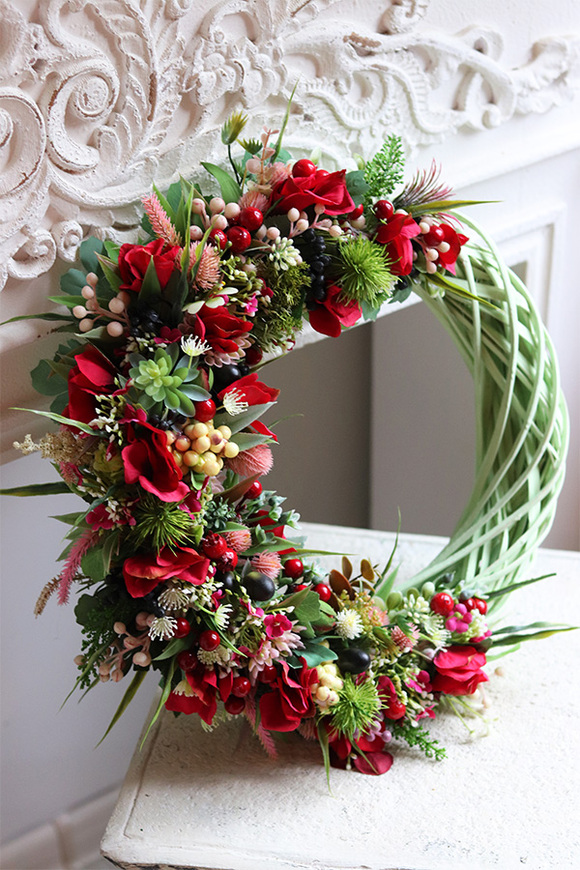 Kreolita, wiosenny wianek na drzwi